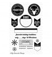 MFT Die-namics Accent It Holiday Traditions stamp set by LLD