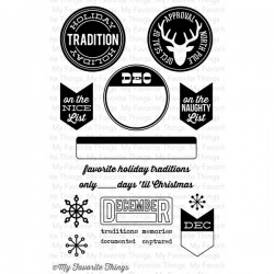 MFT Die-namics Accent It Holiday Traditions stamp set by LLD